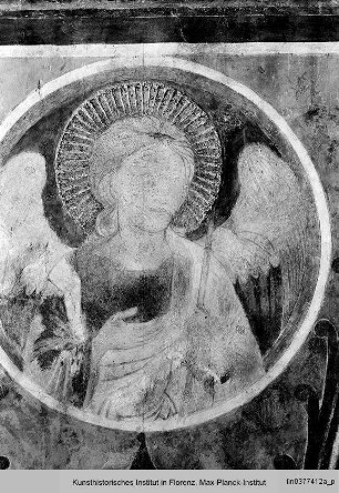 Gewölbedekoration : Ausmalung der Galerien : Wimpergarkaden und östliche Apostelgruppe