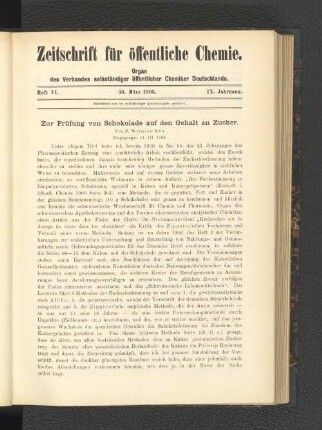 Heft VI. 30. März 1903.