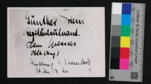 Unterschriften Günter Prien, 2. Offizier Amelung v. Varendorff, Hans von Wessels, Techn. Offizier