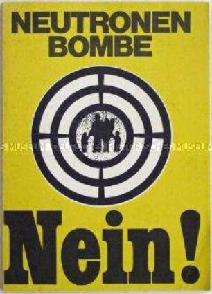 Informationsschrift des Weltfriedensrates über die möglichen Folgen eines Einsatzes der Neutronenbombe - Sachkonvolut