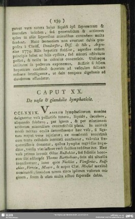Caput XX. De vasis & glandulis lymphaticis
