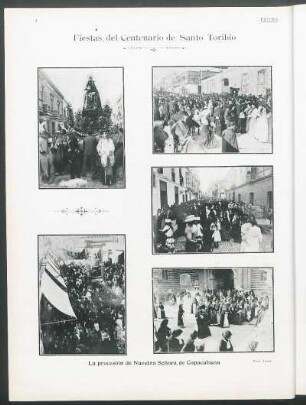 [Fotografía de] Fiestas del Centenario de Santo Toribio