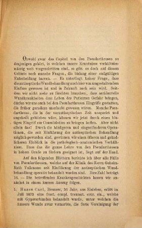 Ueber Pseudarthrosen und ihre operative Behandlung : Inaug.- Diss.