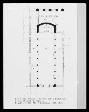 Grundriss der Kirche Santa Pudenziana