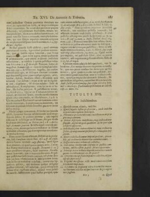 Titulus XVII. - XXXIII.