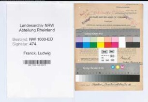 Entnazifizierung Ludwig Franck, geb. 04.10.1899 (Baubeamter)