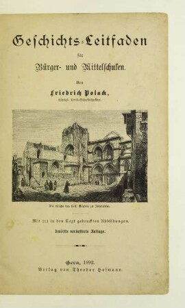 Geschichts-Leitfaden für Bürger- und Mittelschulen
