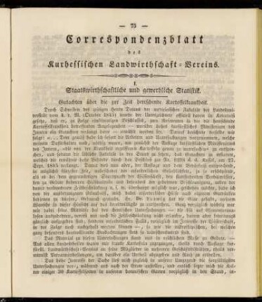 Correspondenzblatt des Kurhessischen Landwirthschaft-Vereins