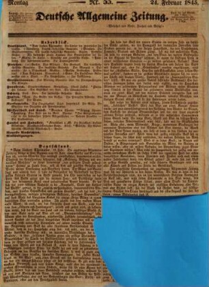 Deutsche allgemeine Zeitung, 1845, Nr. 55