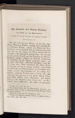 Die Gestade des Pontus Euxinus vom Ister bis zum Borysthenes