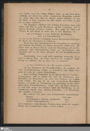 Das Schwärzen des Bromsilberbildes