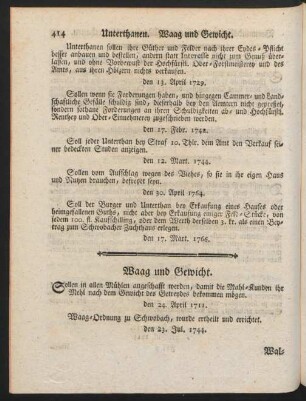 Waag und Gewicht - Wucherliche Contracte