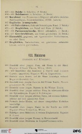 Miniaturen (Nr. 480-520)