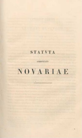 Statuta communitatis novariae