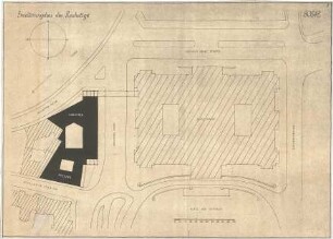 Fischer, Theodor; Berlin; Reichstagsgebäude, Erweiterung - Lageplan