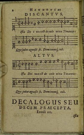 Decalogus Seu Decem Præcepta.