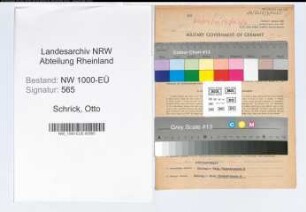 Entnazifizierung Otto Schrick, geb. 04.01.1893 (Kaufmann)
