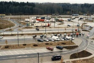 Tank- und Rastanlage Sindelfinger Wald Gesamtansicht der Verkehrsanlage