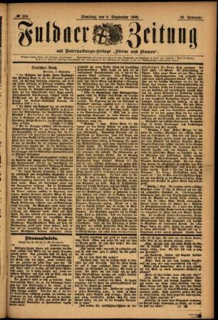 Ausgabe vom Dienstag, den 08. September 1896.