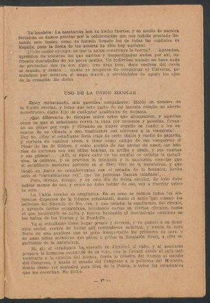 Uno de la unión escolar