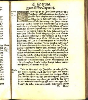 Dat Elffte Capittel. [bis Dat Sösteynde Capittel.]