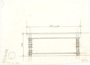 Pfann, Paul; München - Bogenhausen; Villa Jos. Selmayer - Tisch (Ansicht)