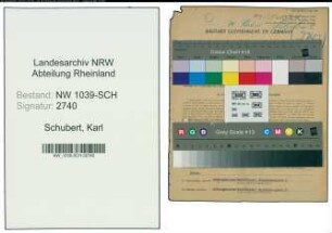 Entnazifizierung Karl Schubert , geb. 14.05.1901 (Justizinspektor)