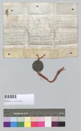 Papst Innozenz IV. erlaubt dem Propst und Konvent in Indersdorf während der Dauer des allgemeinen Interdikts Gottesdienst im Stillen hinter geschlossenen Türen und ohne Glockengeläute zu halten. S=A