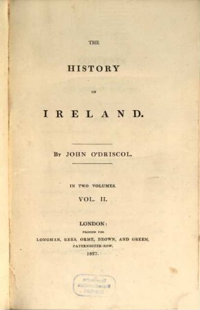 The history of Ireland : in two volumes. 2