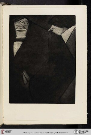 [Marius De Zayas, II. John Marin and Alfred Stieglitz, photogravure from charcoal original]
