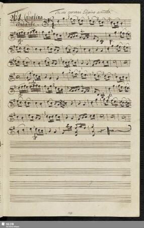 264. Cavatina: Tu mi sprezzi Elpino amato / Sarti, G.