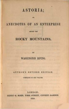 The works of Washington Irving, VIII