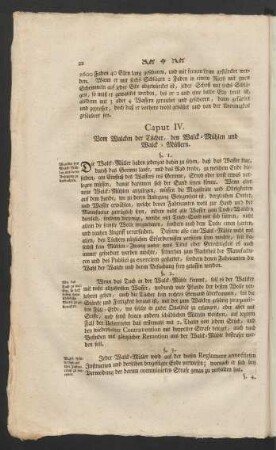 Caput IV. Vom Walcken der Tücher, den Walck-Mühlen und Walck-Müllern