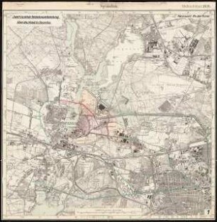 Verkehrsverbindung über die Havel, Berlin-Spandau Schinkelwettbewerb 1931: Lageplan 1:25000