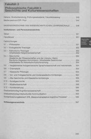 Philosophische Fakultät I: Geschichts- und Kulturwissenschaften