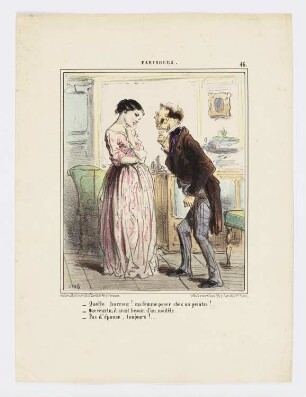Quelle horreur!. ma femme poser chez un peintre!..., Blatt 46 der Folge "Fariboles"