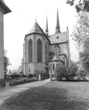 Kath. Pfarrkirche St. Mauritius u. Kreuz; Frankfurt, Mauritiusstraße 12, Mauritiusstraße 14
