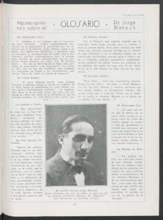 Algunas opiniones sobre el "Glosario" de Jorge Mañach