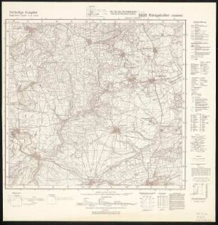 Meßtischblatt 5628 : Königshofen i. Grabfeld, 1943 : Königshofen i. Grabfeld. - Vorläuf. Ausg. 1943. - 1:25000. - München, 1943. - 1 Kt.