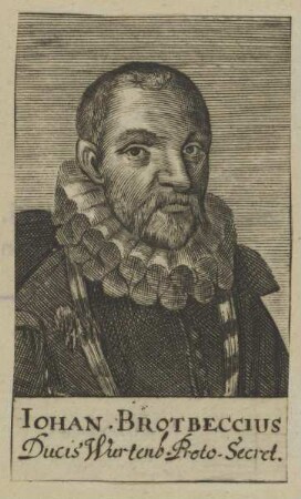 Bildnis des Iohan Brotbeccius