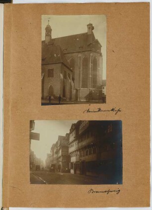 Dominikanerkirche, Braunschweig. Braunschweig: Ansichten (aus: Skizzen- und Fotoalbum 17)
