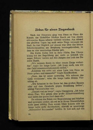 Zirkus für einen Ziegenbock