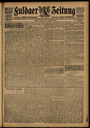 Ausgabe vom Freitag, den 19. Februar 1904.