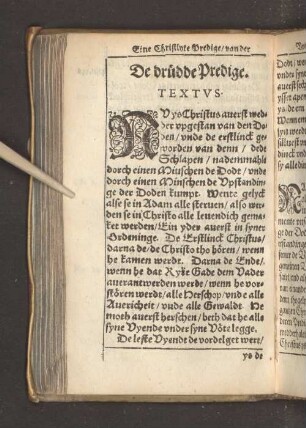 De drüdde Predige.