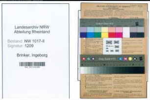 Entnazifizierung Ingeborg Brinker , geb. 17.12.1922 (Kaufmaennische Angestellte)