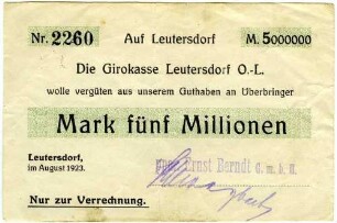 Mark fünf Millionen