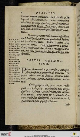 Partes grammaticae