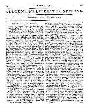Taschenbuch für teutsche Schullehrer. Auf das Jahr 1800. Hrsg. von C. F. Möller. Zeitz: Webel 1800