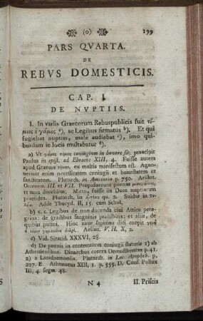 Cap. I De Nuptiis – Cap. II. De Ritu Nuptiarum
