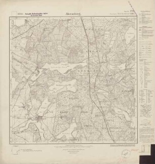 2744 (alte Nr.: 1316) Ahrensberg, Meßtischblatt (4cm - Karte)